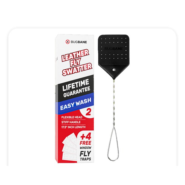 BugBane Leather Fly Swatter